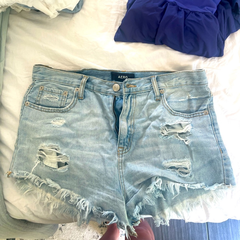Aeropostale Denim High Waisted Shirts